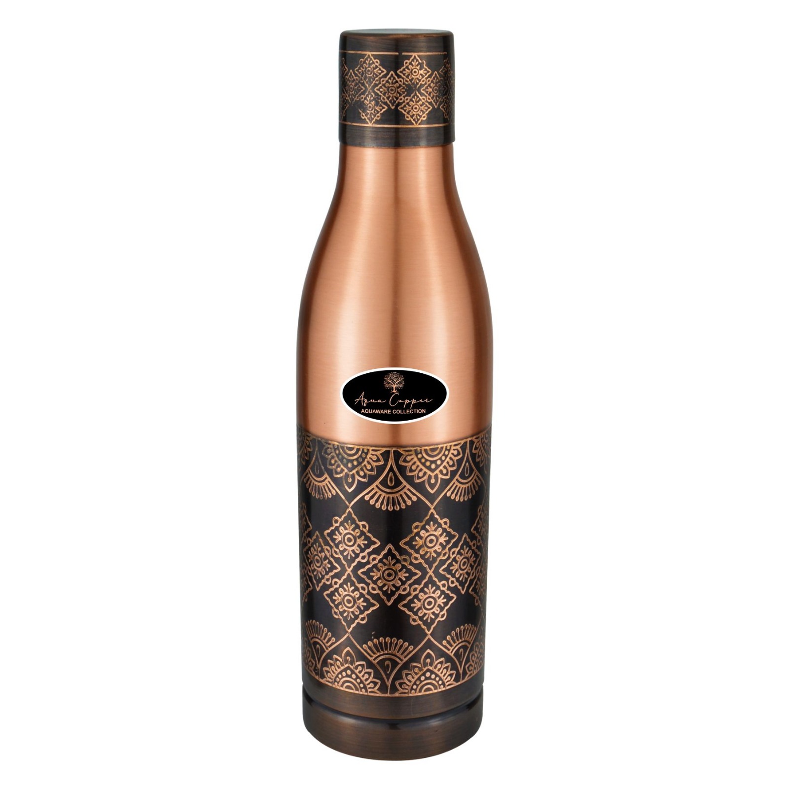Mini Sanjeevni Cu Bottle rich heritage carving
