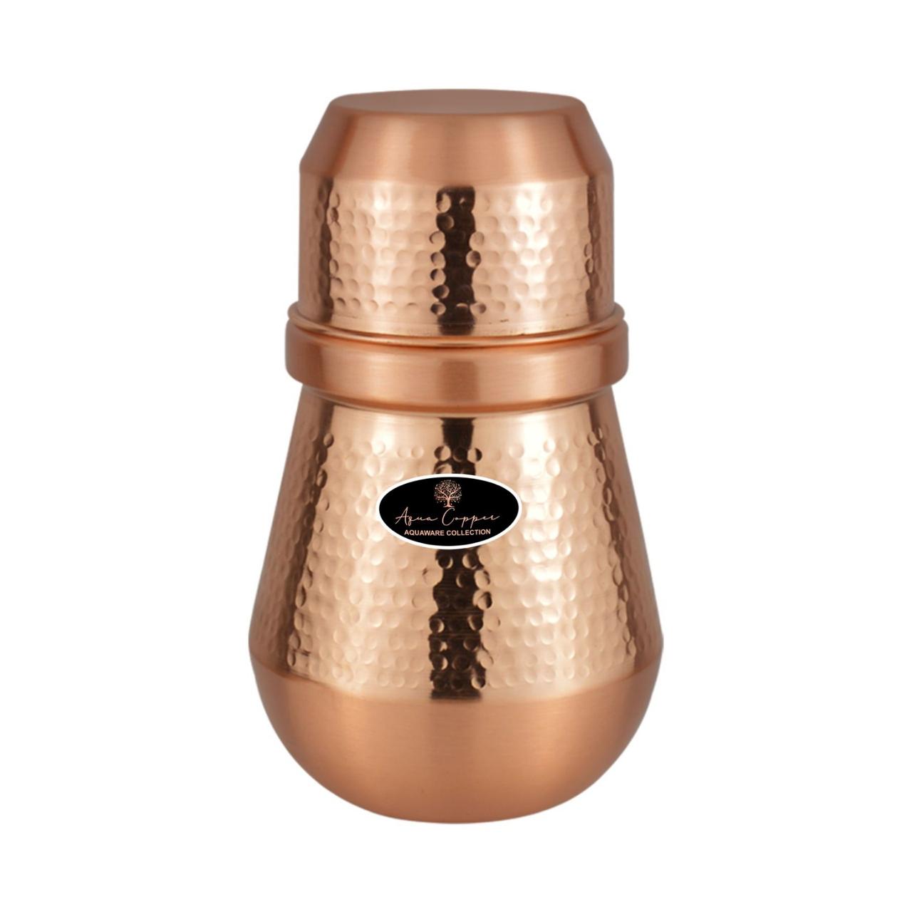 Bedside carafe oscar pot dual tone